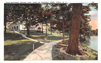 Round Lake Camp of Masonic Home Utica, New York Postcard