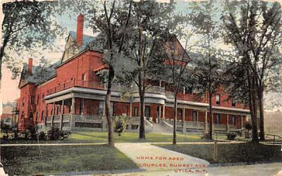 Home for Aged Couples Utica, New York Postcard