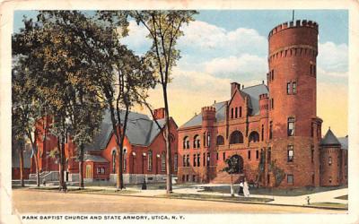 Park Baptist Church Utica, New York Postcard