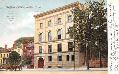 Masonic Temple Utica, New York Postcard