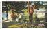 Bathing Beach, Round Lake, Camp of Masonic Home Utica, New York Postcard