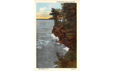 Cliff Scene Van Buren, New York Postcard