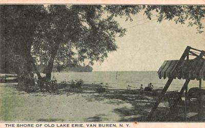 Shore of Old Lake Erie Van Buren, New York Postcard