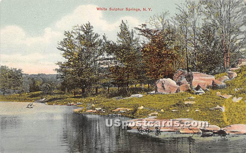 Water View - White Sulphur Springs, New York NY Postcard