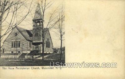 The Hope Presbyterian Church - Waverly, New York NY Postcard