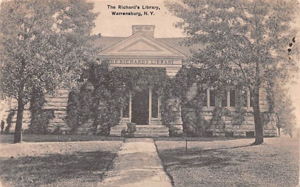 Richard's Library Warrensburg, New York Postcard