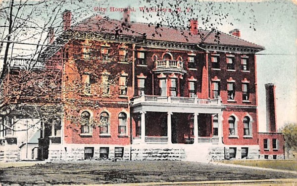 City Hospital Waverly, New York Postcard