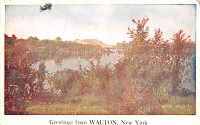 Greetings from Walton, New York Postcard
