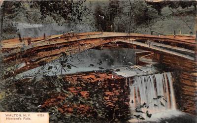Howland's Falls Walton, New York Postcard