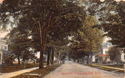 Townsend Street Walton, New York Postcard