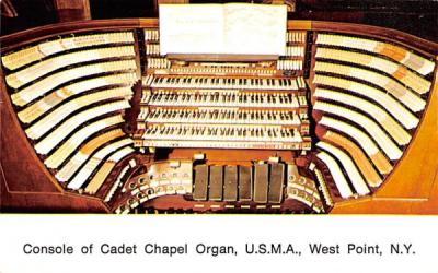 Console Cadet Chapel Organ West Point, New York Postcard