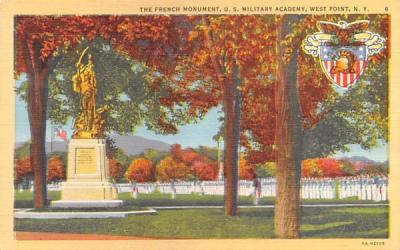 French Monument West Point, New York Postcard