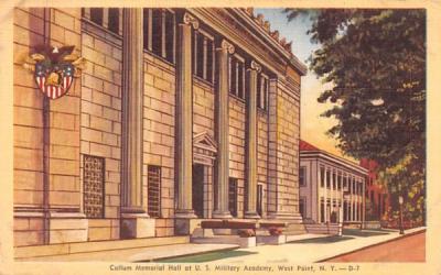 Cullum Memorial Hall West Point, New York Postcard