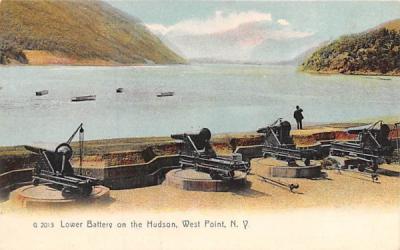 Lower Batter on the Hudson West Point, New York Postcard