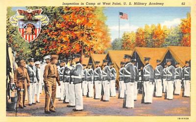 Inspection in Camp West Point, New York Postcard