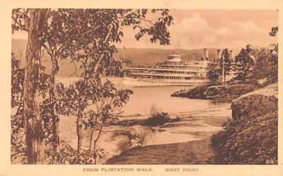 From Flirtation Walk West Point, New York Postcard