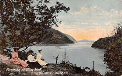 Picnicing West Point, New York Postcard