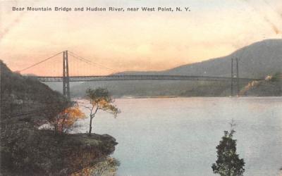 Bear Mountain Bridge West Point, New York Postcard