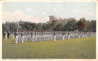 Full Dress Parade Inspection West Point, New York Postcard