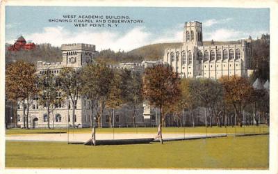 West Academic Building West Point, New York Postcard