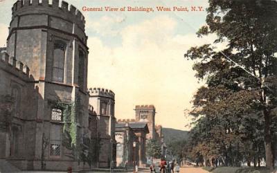 General View of Buildings West Point, New York Postcard