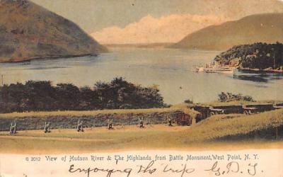 Hudson River & The Highlands West Point, New York Postcard