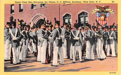 Upper Class Men recognize the Plebes West Point, New York Postcard