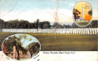Dress Parade West Point, New York Postcard