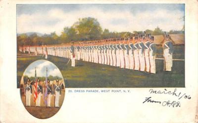 Dress Parade West Point, New York Postcard