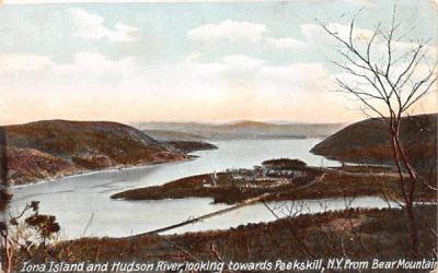 Iona Island and Hudson River West Point, New York Postcard