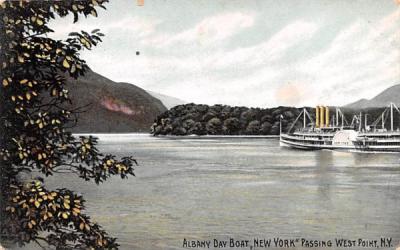 Albany Day Boat West Point, New York Postcard