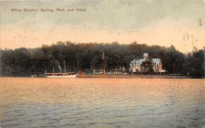 Park & Hotel White Sulphur Springs, New York Postcard