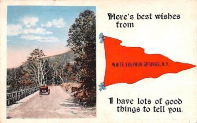 Greetings From White Sulphur Springs, New York Postcard