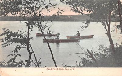 Sand Pond White Lake, New York Postcard