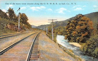 O & WRR White Lake, New York Postcard
