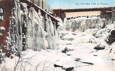 The Old Mill Falls White Lake, New York Postcard