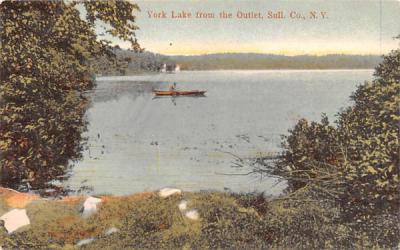 York Lake from the Outlet White Lake, New York Postcard