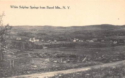 from Barrel Mts White Sulpher Springs, New York Postcard