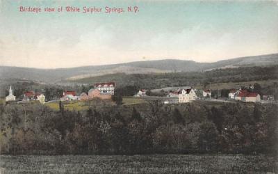 Birdseye view White Sulpher Springs, New York Postcard