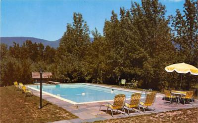 Pool, Mountain View Apartment Motel Woodstock, New York Postcard