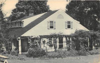 Patio Watson Hollow Inn West Shokan, New York Postcard
