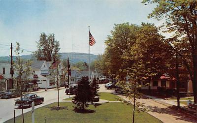 Village Green Woodstock, New York Postcard