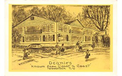 Deanies Woodstock, New York Postcard