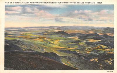 Ausable Valley & Town Wilmington, New York Postcard