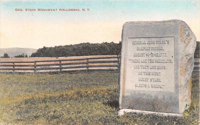 General Stark Monument Wallomsac, New York Postcard