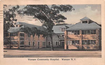 Warsaw Community Hospital New York Postcard