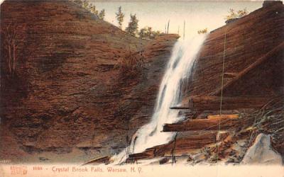 Crystal Brook Falls Warsaw, New York Postcard