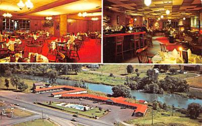 Seneca Motel & Seneca Manor Restaurant Waterloo, New York Postcard
