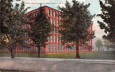 Woolen Manufacturing Co Plant Waterloo, New York Postcard