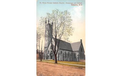 St Mary's Roman Catholic Church Waterloo, New York Postcard